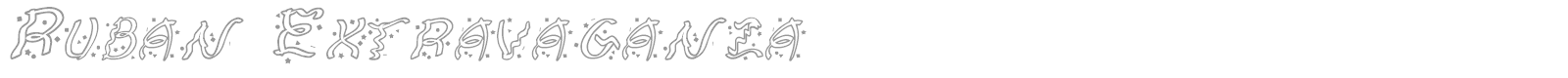 Ruban Extravaganza font preview